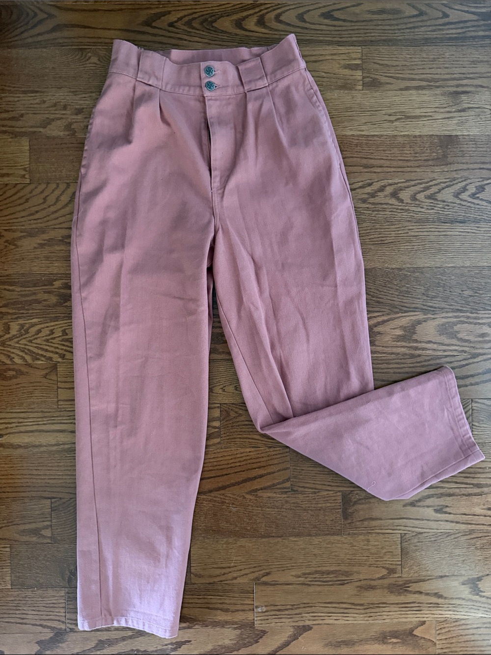 Lucy & Yak Addison Dusty Rose Pink Trousers W28/R 100% Cotton